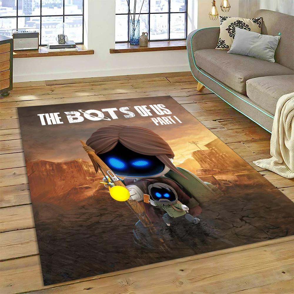 Νέο 27 Στυλ Astro Bot Παιχνίδι Κινούμενο Σχέδιο Ρομπότ Δώρο Χαλί για Σαλόνι Υπνοδωμάτιο Σπίτι Διακόσμηση Καναπέ, Παιδικό Αντιολισθητικό Πατάκι Δαπέδου