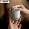 100ml Yaozhou-Ofen Antike Handgefertigte Keramik Gaiwan Handgefertigte Teekanne Teeschale Mit Deckel Set Teebereiter Abdeckung Schale Cafés Geschenk