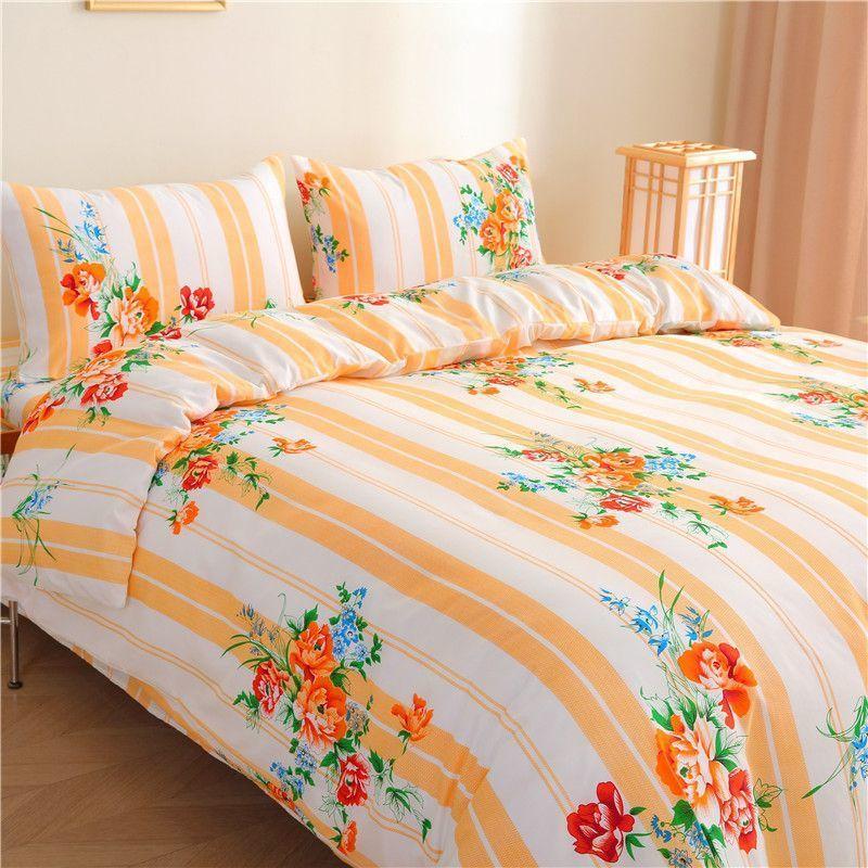 Shanghai Style Vintage Double/Single Thickened Duvet Cover & Bed Sheet, Student Dorm Print, Clearance