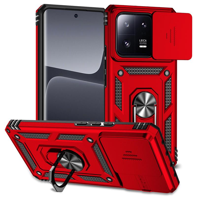 Funda For Xiaomi 13 5G Case Armor Slide Lens Protect Magnetic Ring Stand Case For Xiomi Mi 13 Pro Xiaomi13 13Pro Mi13 Back Cover