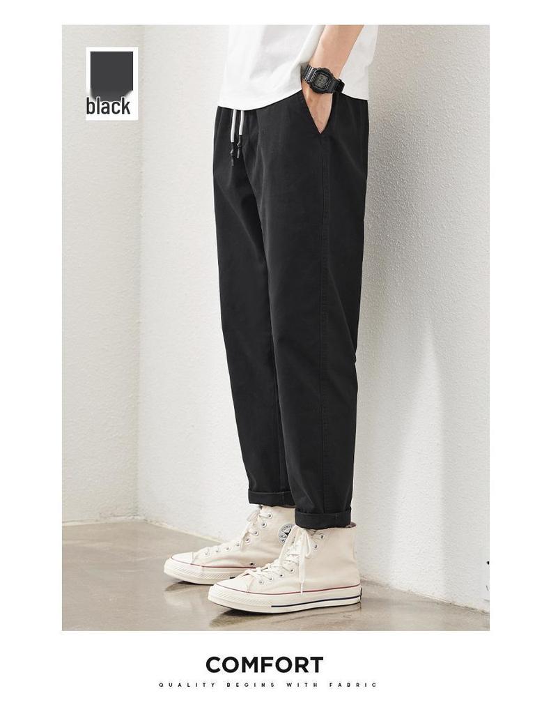 Herren Sommer Casual Locker Gerade Bein Workwear Hose