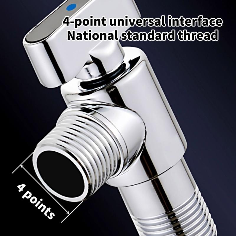 1/2inch Water Shut Off Valves with Handle Universal Water Flows Control Valves Hot/Cold Water Turn Angle Stop Valves