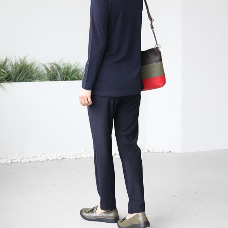 Shiz Madam Slim Fit BAnding Pants For Spring Fall And Transitional Season P919