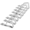 Druable Table Cloths Clip Stainless Steel Silver Clamps Convenient Garden Holder Household Light Weight Party Picnic