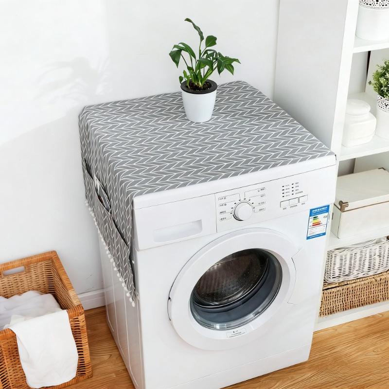 Polyester Cotton Dustproof Cover Cloth Washing Machine Refrigerator Microwave Oven Protective Cover,Home Decoration Cover Cloth