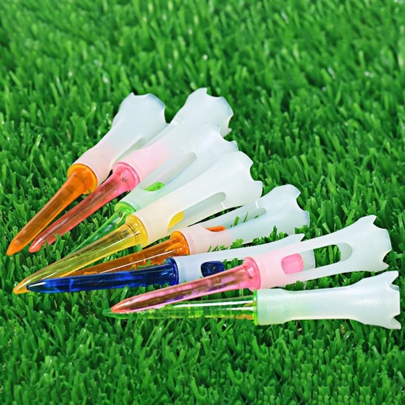 50Pcs/pack Golfs Tees Golfs Plastic Tees Golfs Base Support Tees Golfs Tees Driver Training Accessory Golfs Holder Set