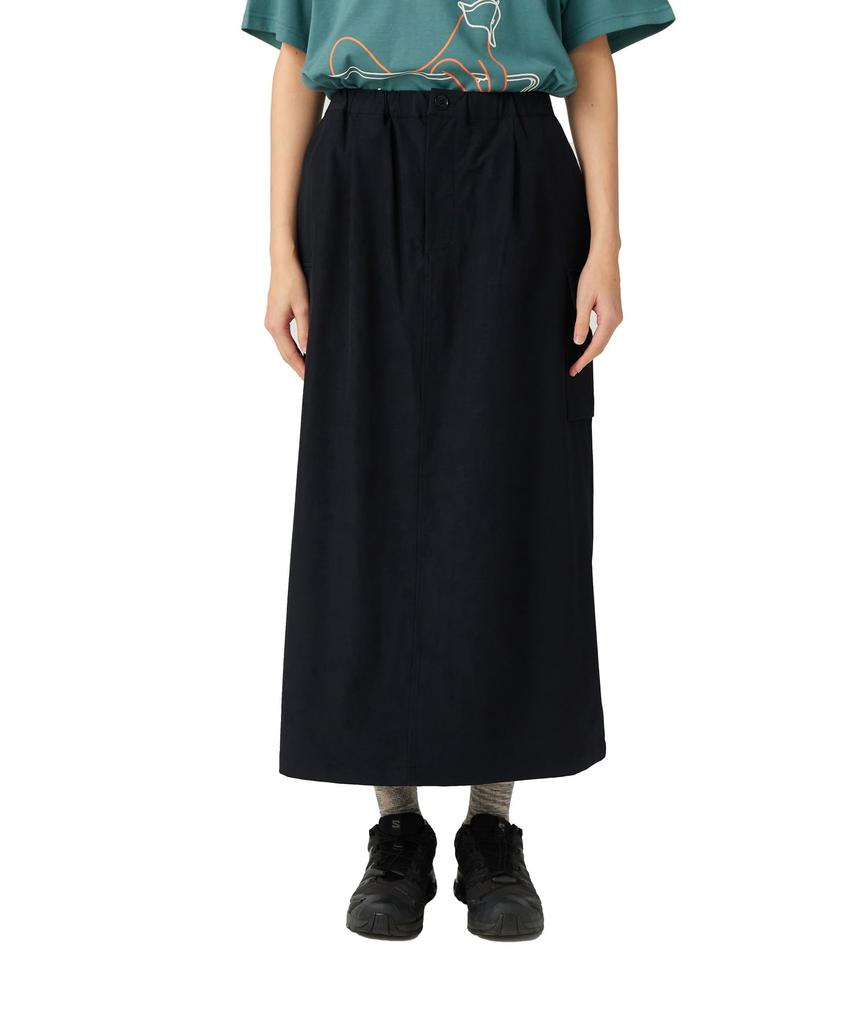 Snow Peak Stretch Skirt Black 2 Water-Repellent SK-25AW002 Women's