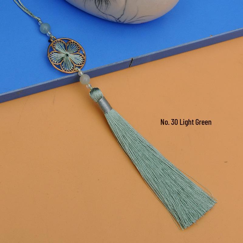 

Peach Blossom Tassel Pendant for Hanfu Costume