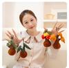 Elephant Skin Rabbit Plush Keychain: Cute Insect and Plant Series with Caterpillar and Bee Figures