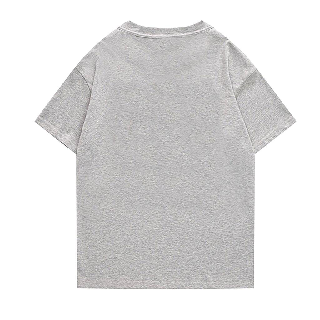 Women Fashion Casual Tops Printed Short Sleeve Shirts Pullover T Shirts