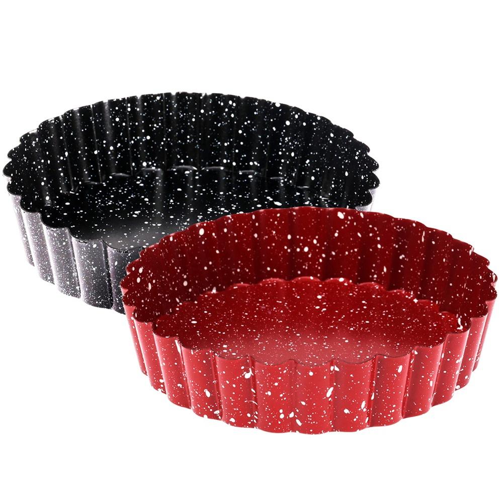 2x Mała Foremka do Tarty Mini Forma Granitowa do Pieczenia Ciasta na Tartę