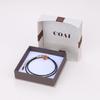 [KOAI] 2mm Cut Black Tourmaline Citrine Heart Necklace for Women