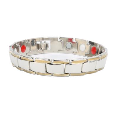 Fashionable Magnet Bracelet Titanium Steel Exquisite Elegant Magnetic Therapy Bracelet for Men