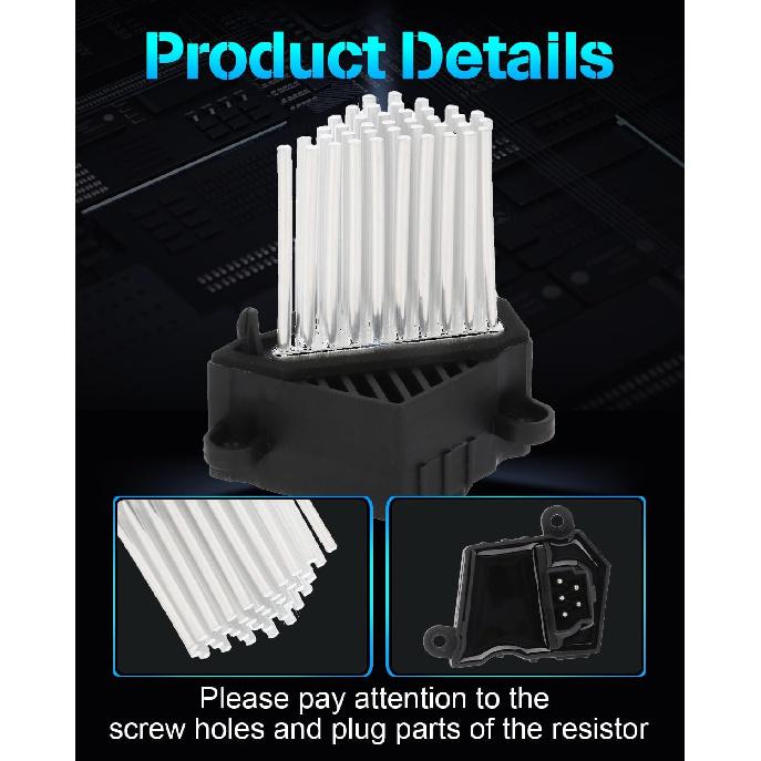 Heater Blower Motor Fan Resistor Air Conditioning Replacement Parts ECCPP Fit for 2000-2000 BMW 323Ci /1999-2000 BMW 323i /2001-2006 BMW 325Ci