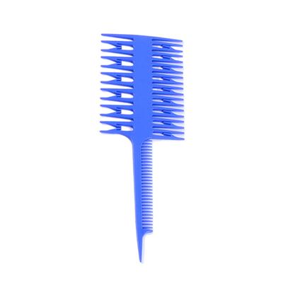 Barber Tool Artifact Double-Sided Coloring Highlighting Comb Wide Tooth Zone Dyeing Comb Fish Bone Hair Brush Salon Accessaries