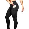 Women's Solid Workout Leggings Fitness Sports Gym Running Yoga Athletic Pants