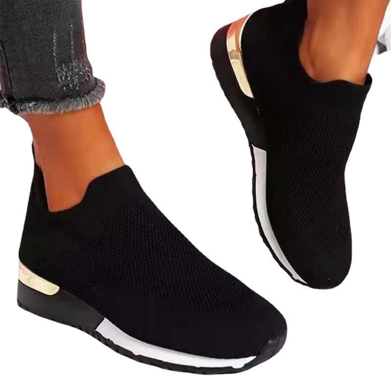 Wish New Fly-woven Socks Shoes Elastic Cloth Large Size Women's Shoes