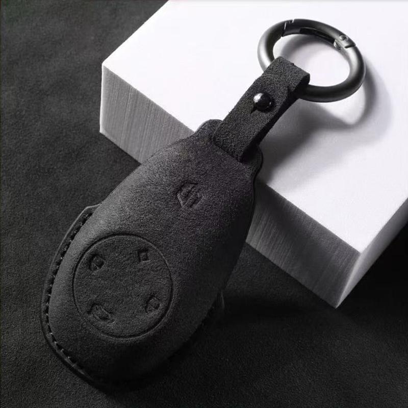 

For Leapmotor T03 S01 C11 For - Leapmotor C01 T03 S01 C11 Leap Motor Suede Leather Car Key Case Cover Shell Fob Keyring