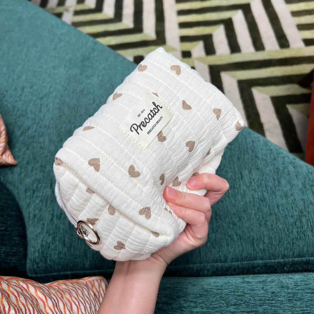 miucatch 3D Storage Makeup Cosmetic Zippered Storage Toiletry Inner Cute Heart Travel Cosmetics Gift for Women Pouch, Pouch, Pouch, Pouch, Pouch, Bag,