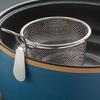 Zestaw 2 sit do żywności z uchwytem Koszyk do smażenia Stal nierdzewna 304 Tekstura Idealny do odcedzania makaronu i warzyw