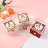 Automatic Flip Bear Flip Ring Box Spinning Design Light Candles Surprise Jewelry Box Surprise Mechanism Reversible Boxs