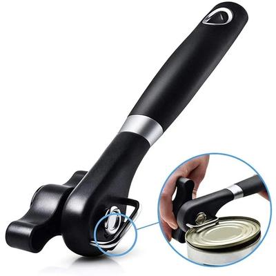 Ouvre-boîtes Safe Cut, ouvre-boîtes à bord lisse, ouvre-boîtes portatif en acier inoxydable de qualité alimentaire pour cuisine et restaurant