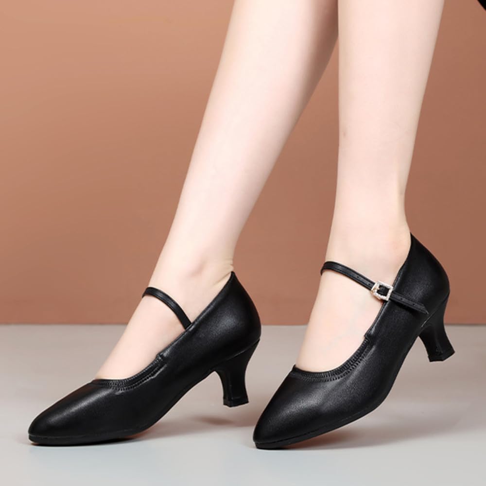 [Gengzee] Tanzschuhe, Latein-Tanzschuhe, Damen Gesellschaftstanzschuhe, Bühnenschuhe, Modern Dance Schuhe, Cha-Cha Schuhe für Erwachsene, Square Dance Schuhe, Gummi