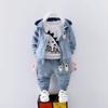 Conjunto de Primavera para Niños, Conjunto Casual de Tres Piezas de Manga Larga para Bebés Niños