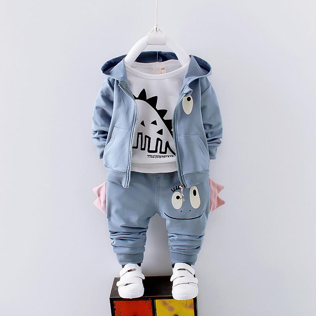 Conjunto de Primavera para Niños, Conjunto Casual de Tres Piezas de Manga Larga para Bebés Niños