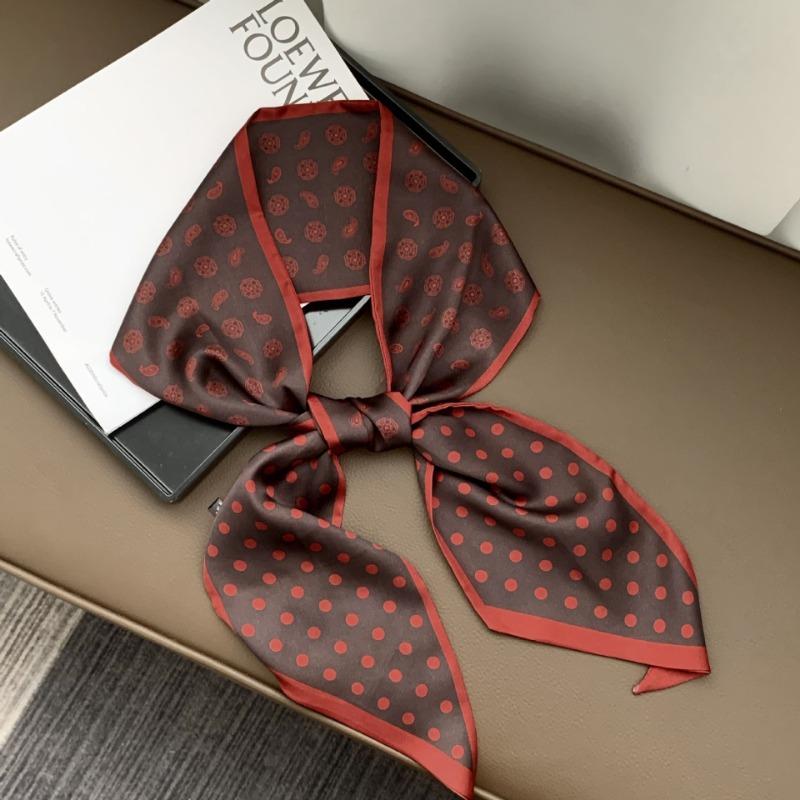 Silk Scarf, Long Strip, Versatile Shirt, Neck Protection, Scarf, Silk Scarf, Multi-purpose Headscarf, Headband, Hair Tie, Decorative Waist Belt.