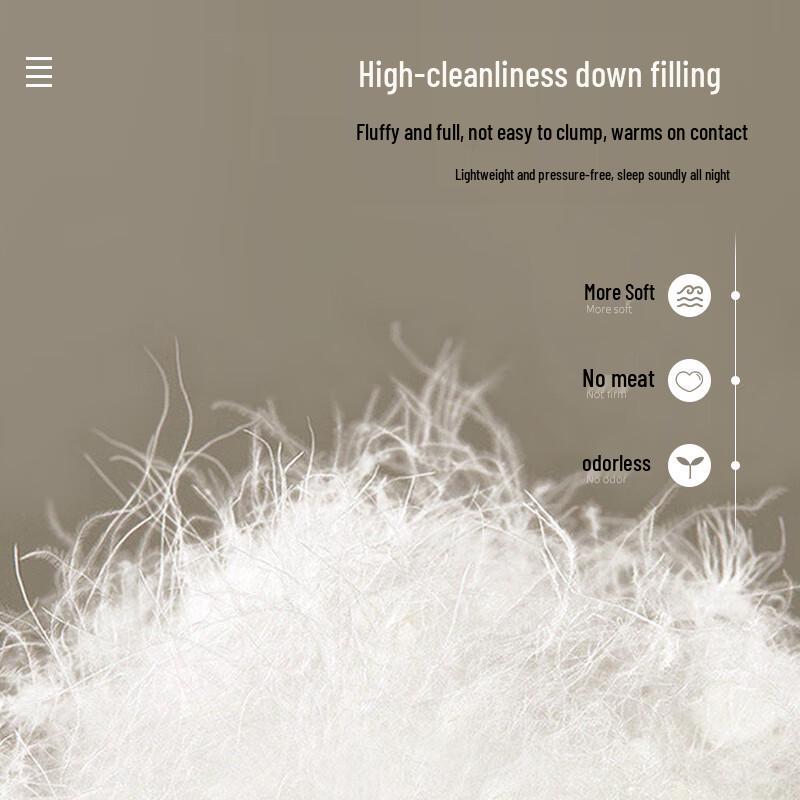 VCD White Duck Down Thick Winter Comforter