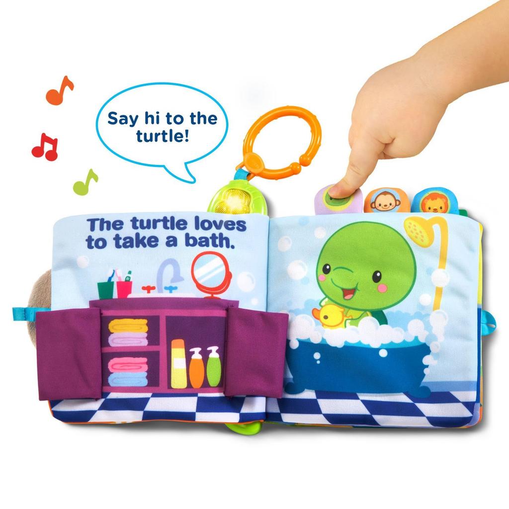 VTech Baby Peek and Play Baby a Cloth Picture Book with Sounds for Book, Babies.