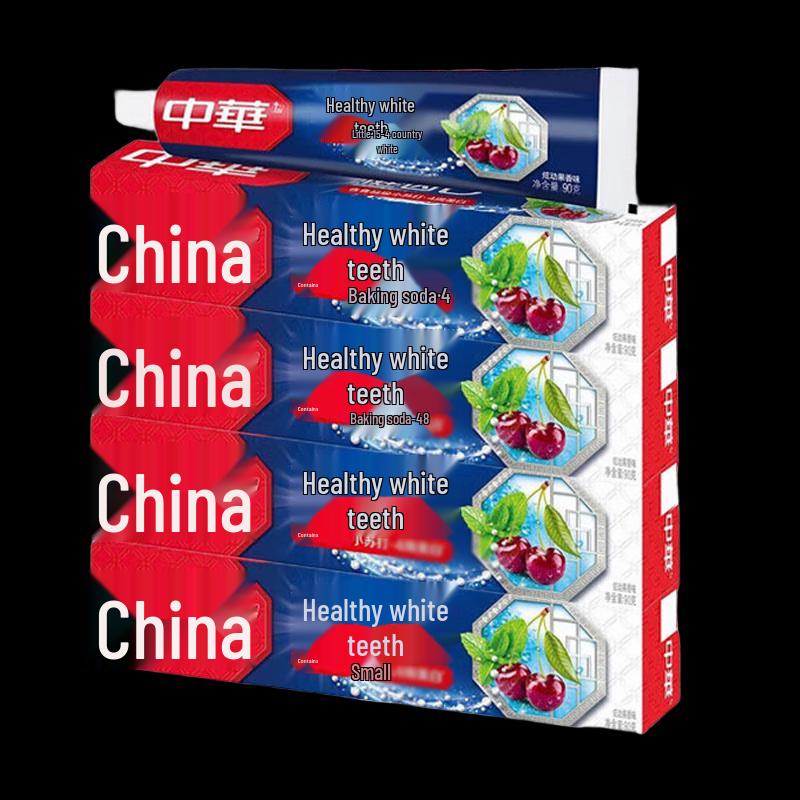 Zhonghua Healthy Teeth Whitening Toothpaste (Baking Soda, Fruit Flavor) - 4 Pack