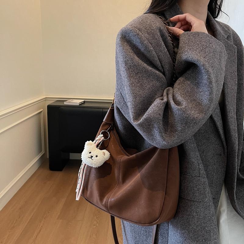 Soft Leather Tote Bag Women's Shoulder Crossbody Bag Large Capacity Bag