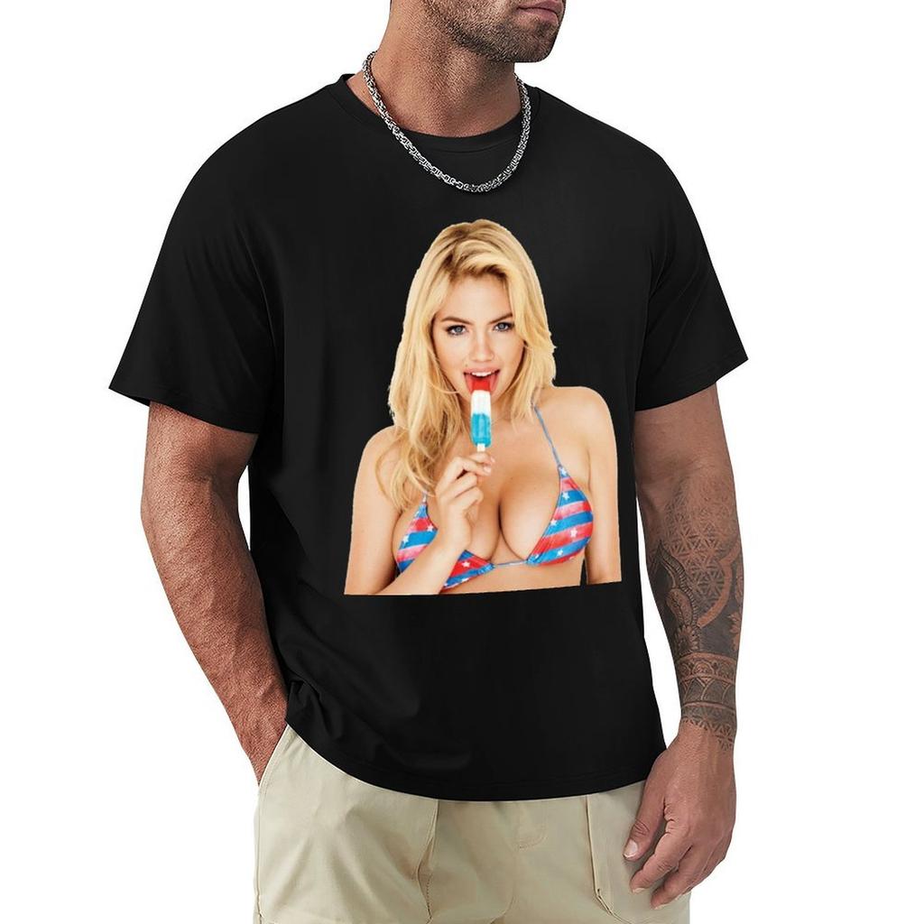 Kate Upton T-Shirt Big Size Loose Fit Tee Shirt