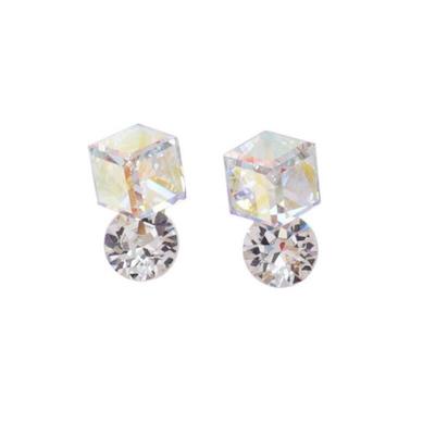 Warbas Cube Crystal Aurora Women's Earrings