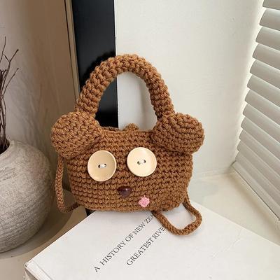 Women's Monochromatic Mesh Shoulder Bag Exclusive Design Casual and Cute Mini Bags