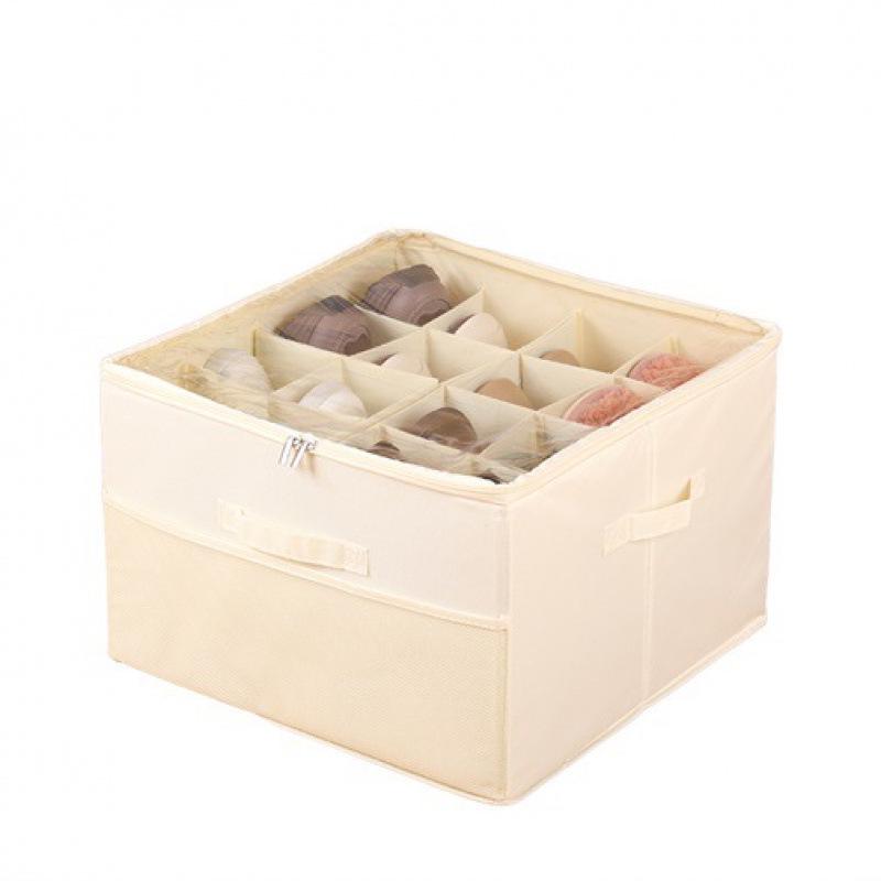 Foldable Moisture-Proof Oxford Cloth Shoe Storage Box with Lid, Visible Shoe Box, Clothes & Miscellaneous Storage Bin