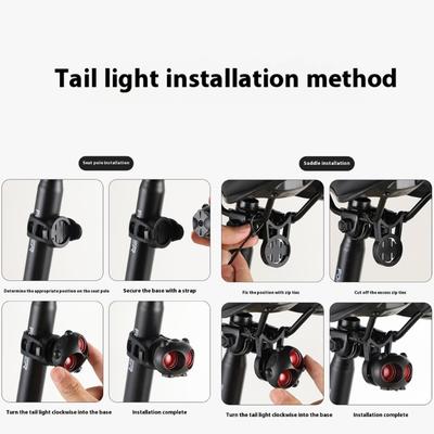 Bicycles Tail Light Auto Flashes Safety Taillight Intelligent Brake Sensing Bike Rear Light Cycling Accessories
