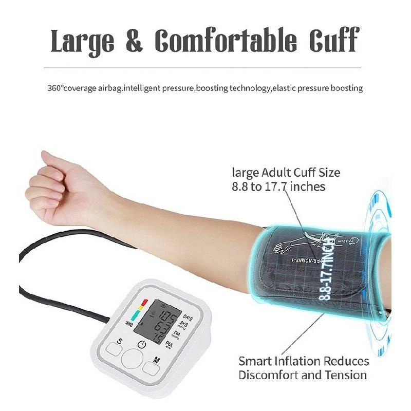 Pressure Electronic Blood Monitor Wrist Home Pressure Heart Rate Measurement