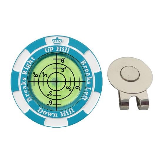 Magnetic Golf Green Reader with Hat Clip High Precision Compact Size Lightweight Portable Bubble Level Golf Putting Green Reading Aid