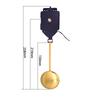 Wand-Quarz-Pendeluhrenwerk Mechanismus mit 2 Paar Zeigern Reparatur für Uhrreparatur Ersatz DIY Zubehör