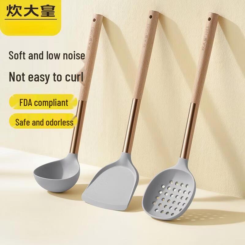 Cooker King Silicone Utensil Set for Non-Stick Cookware