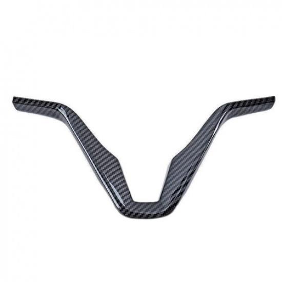 Car Steering Wheel Decor Cover Trim 1* For Hyundai Tucson 2015-2021 Carbon Fiber