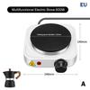 Tragbarer Kochfeld 500/1000W Elektrischer Herdplatte Kochfeld Arbeitsplatte 5 Leistungsstufen Multifunktionsherd Für Teekaffeemaschine