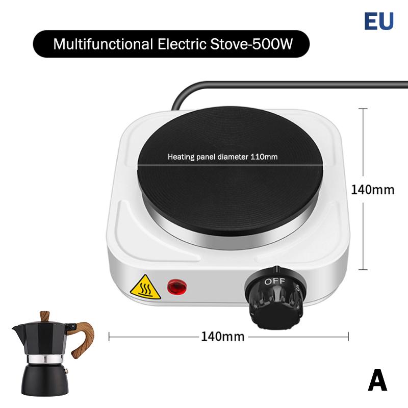 Tragbarer Kochfeld 500/1000W Elektrischer Herdplatte Kochfeld Arbeitsplatte 5 Leistungsstufen Multifunktionsherd Für Teekaffeemaschine