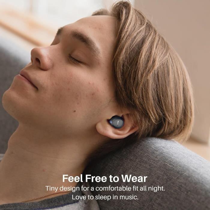 Ecouteurs sans fil - TOZO - A1 - Bluetooth 5.3 - Ultra léger - Résistant à la transpiration