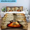 Guitar Notes Harmony 3pcs Bedding,Including 1pc Duvet Cover And 2pcs Pillowcases Perfect for Christmas,Ideal for Bedroom, Dormitory