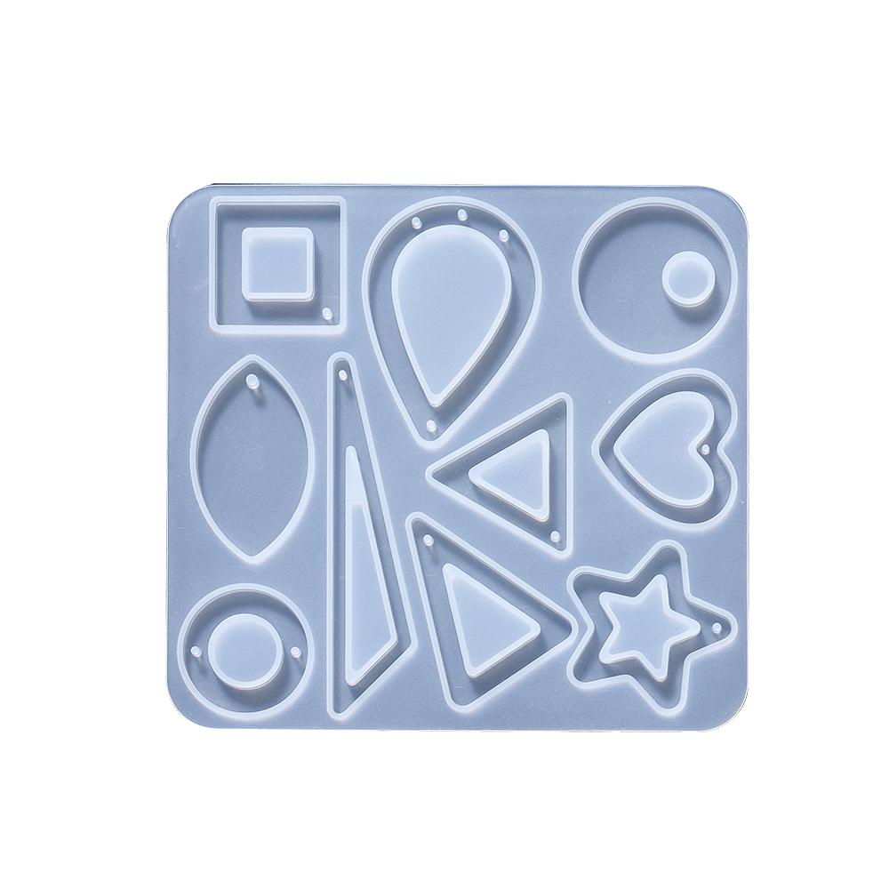 Earring Pendants Epoxy Resin Silicone Mold Heart Shape Mould for DIY Keychain Earring Pendant Jewelry Making Casting Crafts