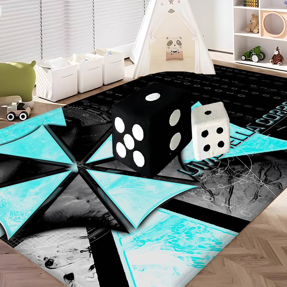 Horror Movie Umbrella Corporation Hallway Carpet Washable Non-Slip Living Room Sofa Chairs Area Mat Kitchen Doormat Area Rug